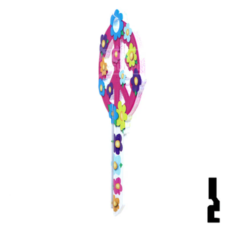 Key Shapes -PEACE SIGN- Kwikset Key - Image 21