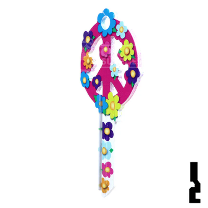 Key Shapes -PEACE SIGN- Kwikset Key - Image 22