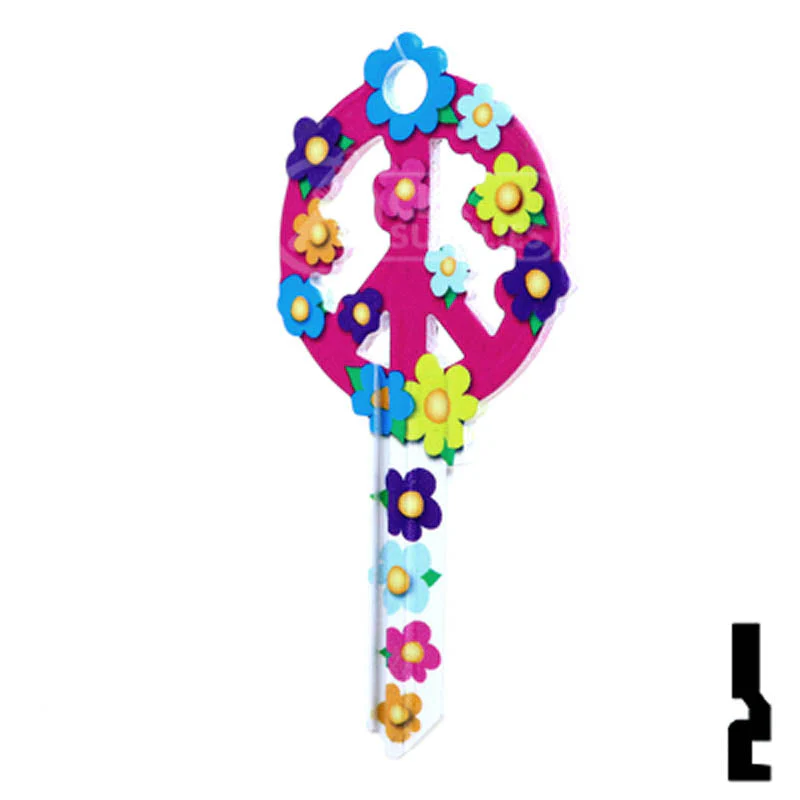 Key Shapes -PEACE SIGN- Kwikset Key - Image 23