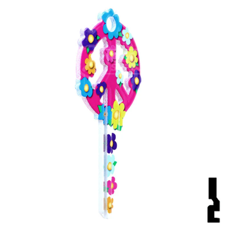 Key Shapes -PEACE SIGN- Kwikset Key - Image 5