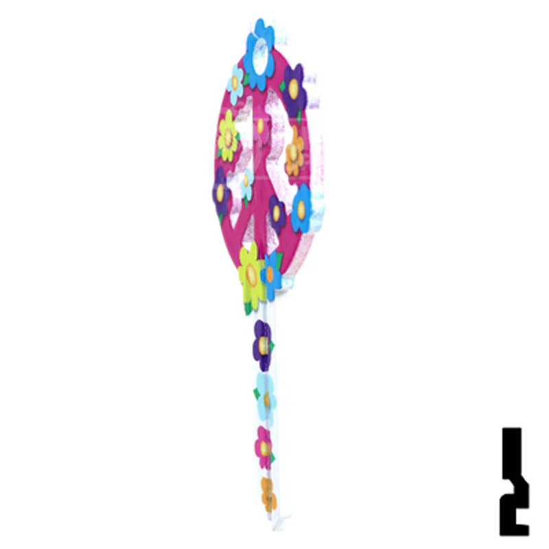 Key Shapes -PEACE SIGN- Kwikset Key - Image 9