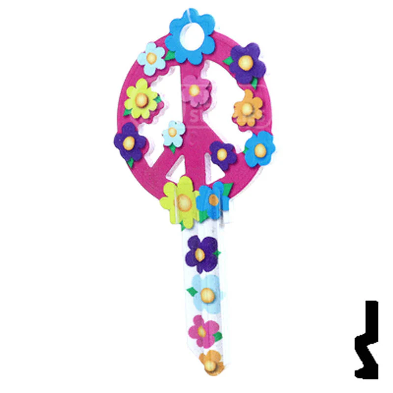 Key Shapes -PEACE SIGN- Schlage SC1 Key - Image 11