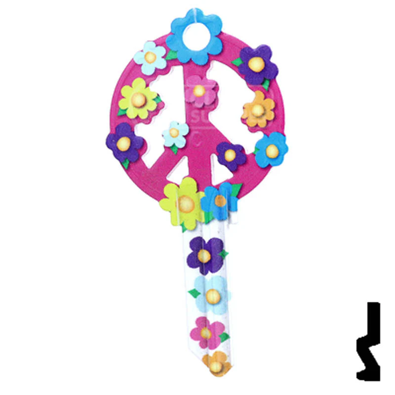 Key Shapes -PEACE SIGN- Schlage SC1 Key - Image 12