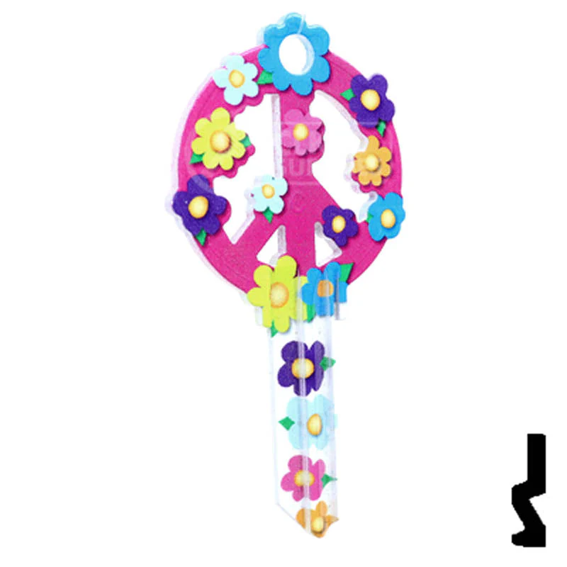 Key Shapes -PEACE SIGN- Schlage SC1 Key - Image 15
