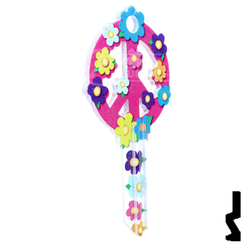 Key Shapes -PEACE SIGN- Schlage SC1 Key - Image 16