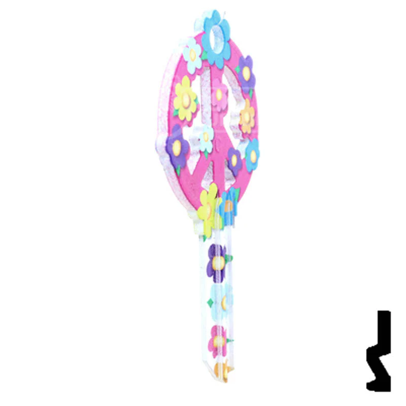 Key Shapes -PEACE SIGN- Schlage SC1 Key - Image 17