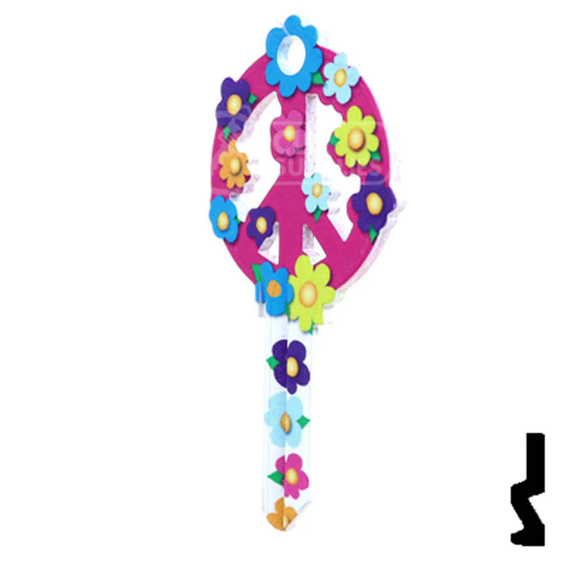 Key Shapes -PEACE SIGN- Schlage SC1 Key - Image 22