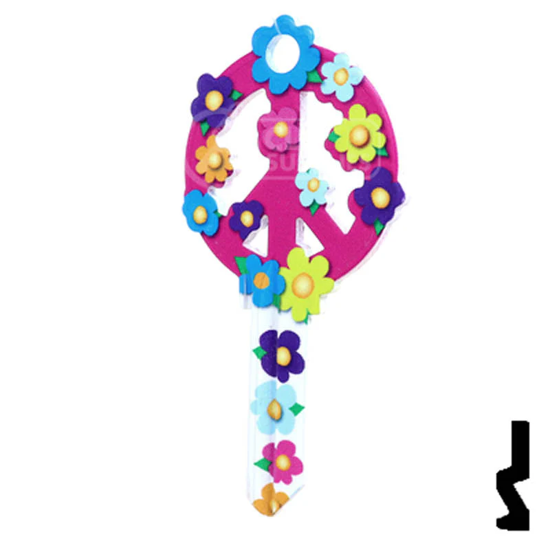 Key Shapes -PEACE SIGN- Schlage SC1 Key - Image 23