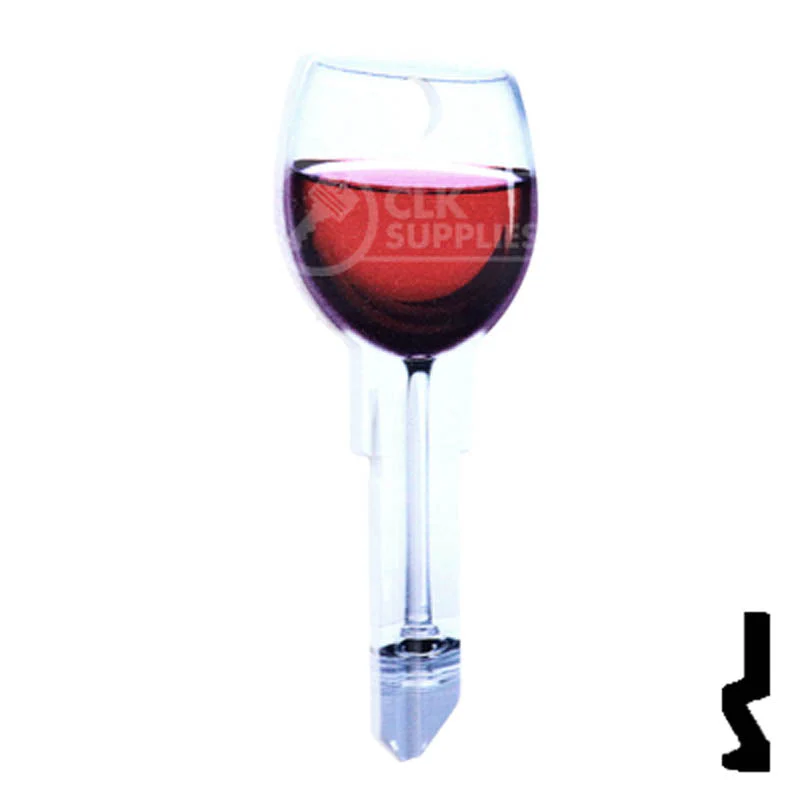Key Shapes -RED WINE- Schlage SC1 Key - Image 4