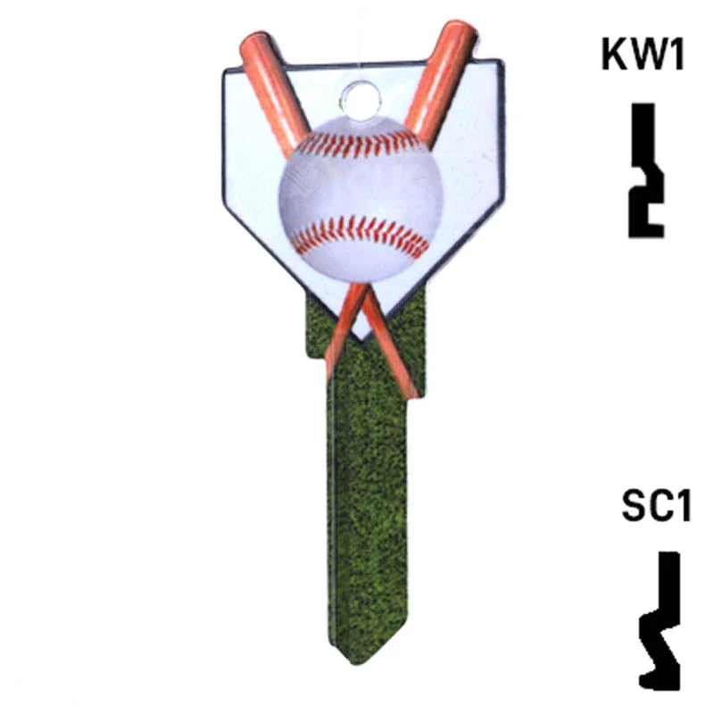 Krafty Keys: Baseball - Choose Keyway (SC1,KW1,10,WR5) - Image 24