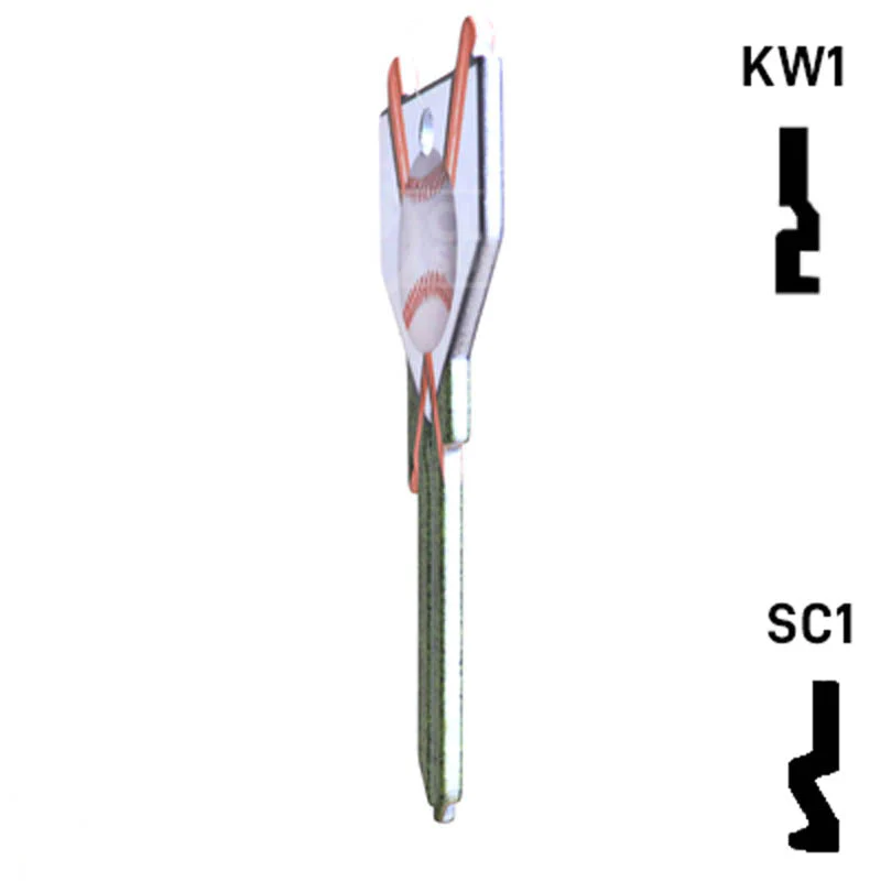 Krafty Keys: Baseball - Choose Keyway (SC1,KW1,10,WR5) - Image 8