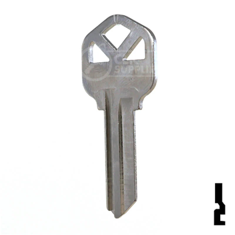Uncut Key Blank | Kwikset | KW1 - Nickel Plated - Image 10
