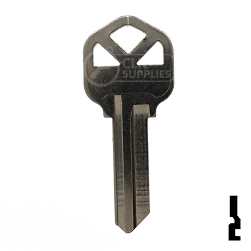 Uncut Key Blank | Kwikset | KW1 - Nickel Plated - Image 12