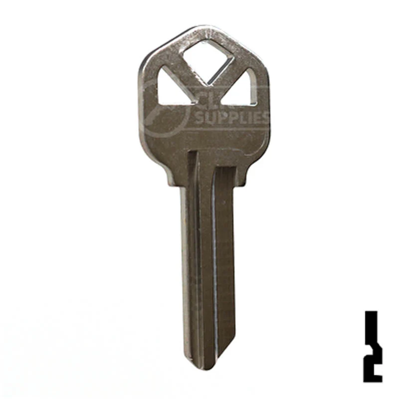Uncut Key Blank | Kwikset | KW1 - Nickel Plated - Image 14