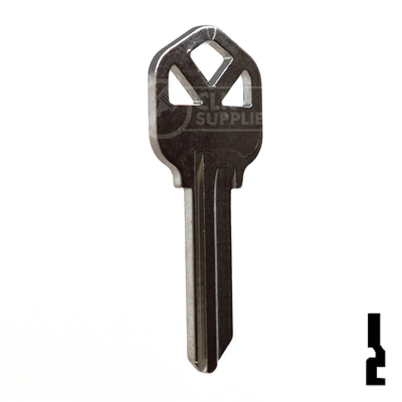 Uncut Key Blank | Kwikset | KW1 - Nickel Plated - Image 15