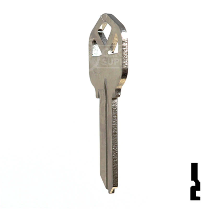 Uncut Key Blank | Kwikset | KW1 - Nickel Plated - Image 20