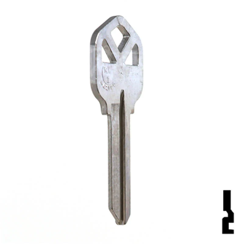 Uncut Key Blank | Kwikset | KW1 - Nickel Plated - Image 4