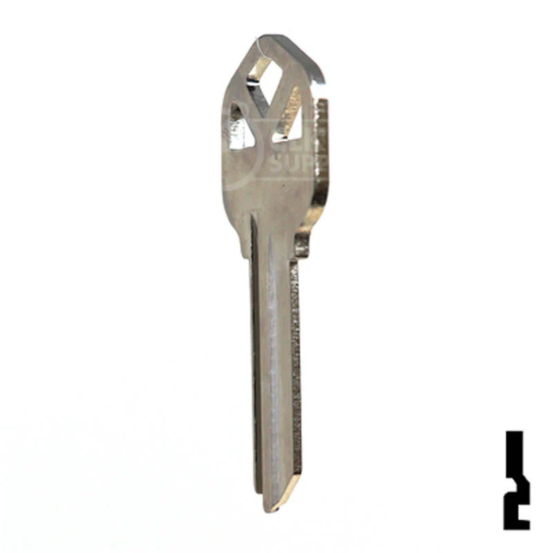 Uncut Key Blank | Kwikset | KW1 - Nickel Plated - Image 8