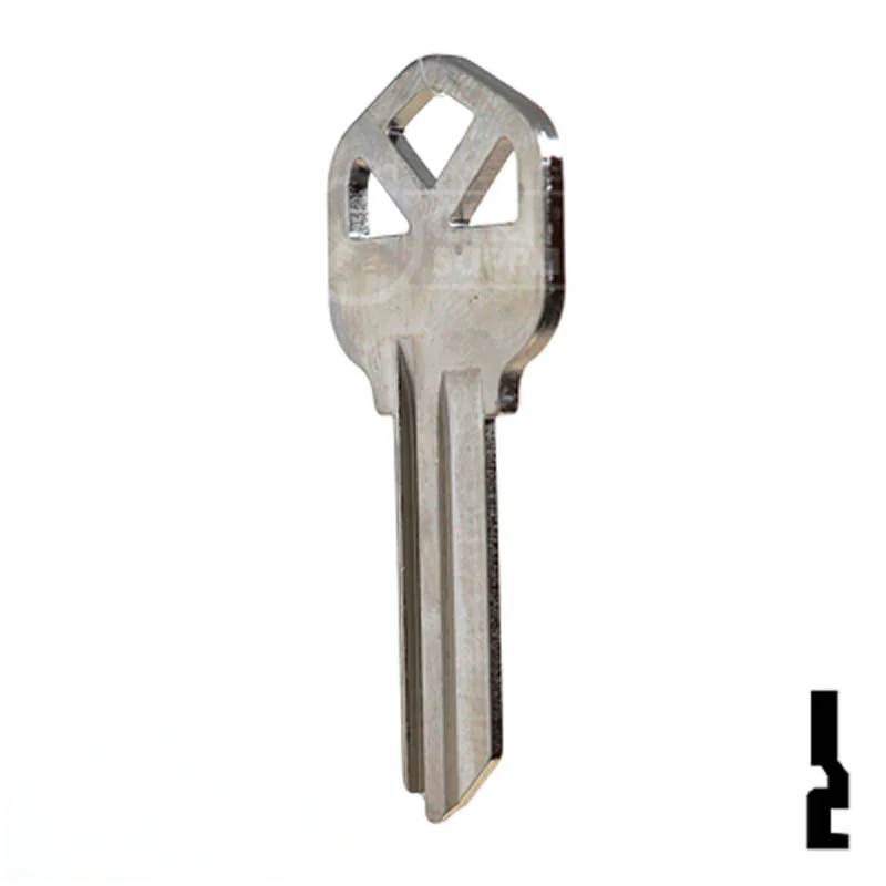 Uncut Key Blank | Kwikset | KW1 - Nickel Plated - Image 9