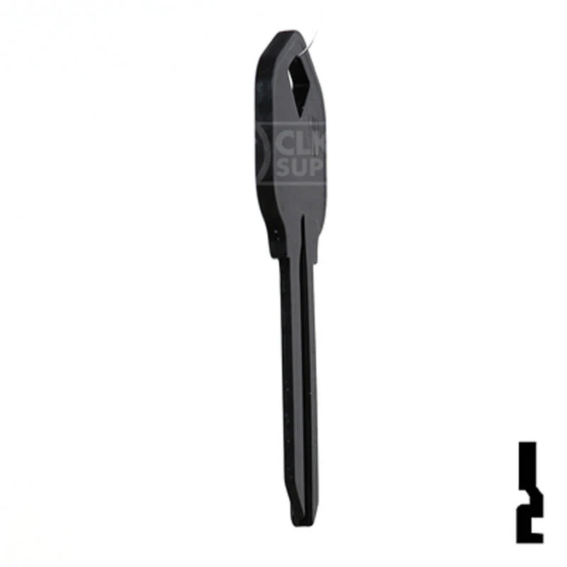 Uncut Aluminum Key Blank | Kwikset KW1 | Black - Image 18