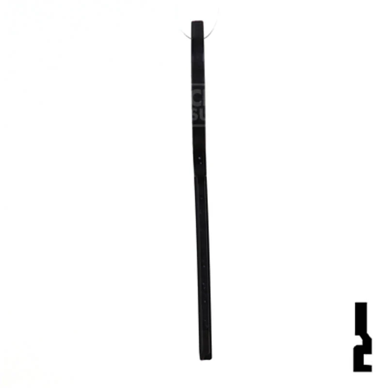 Uncut Aluminum Key Blank | Kwikset KW1 | Black - Image 19