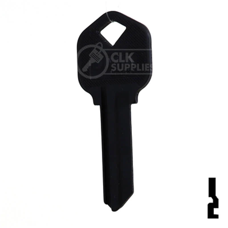 Uncut Aluminum Key Blank | Kwikset KW1 | Black - Image 23