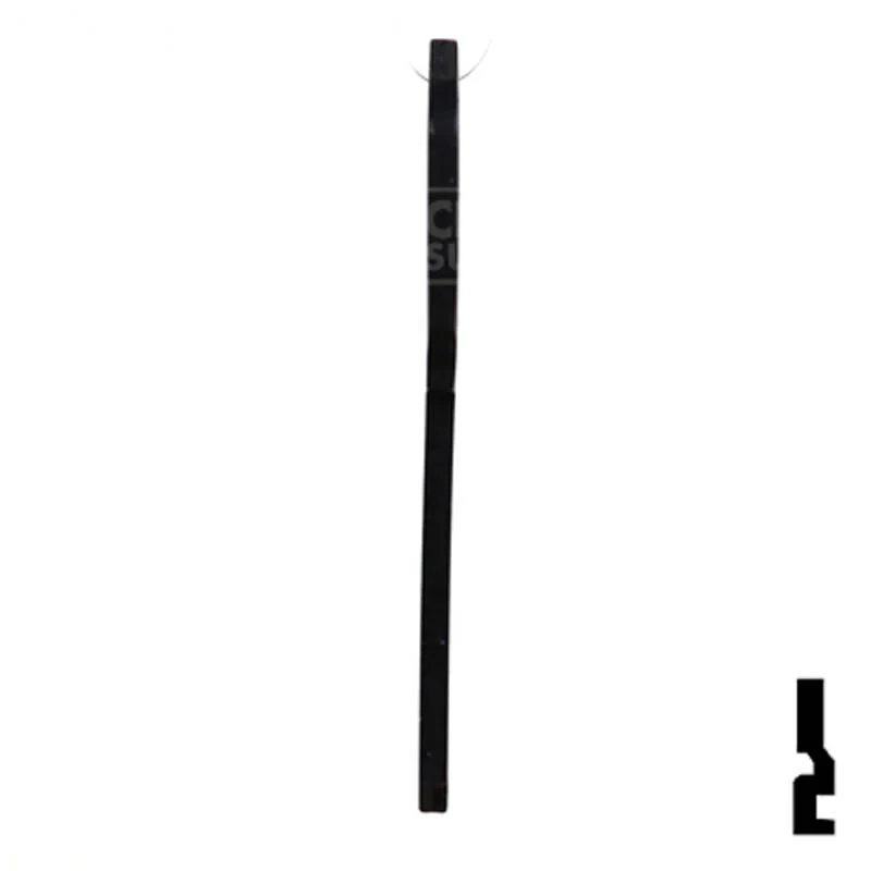 Uncut Aluminum Key Blank | Kwikset KW1 | Black - Image 7