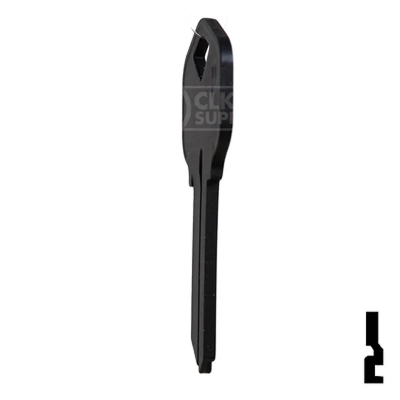 Uncut Aluminum Key Blank | Kwikset KW1 | Black - Image 8