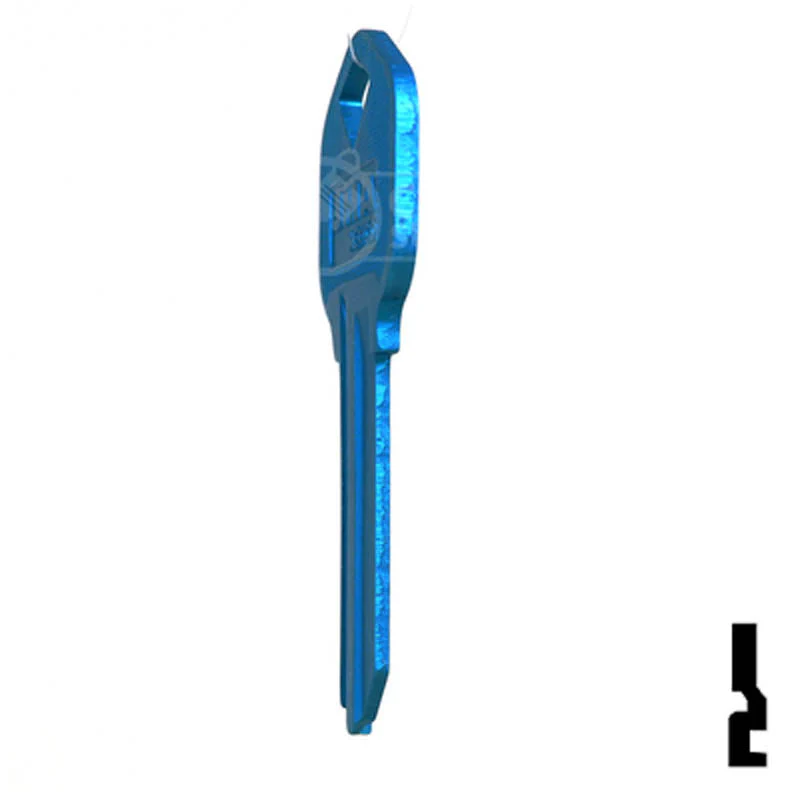 Uncut Aluminum Key Blank | Kwikset KW1 | Blue - Image 20