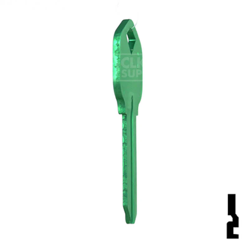 Uncut Aluminum Key Blank | Kwikset KW1 | Green - Image 18