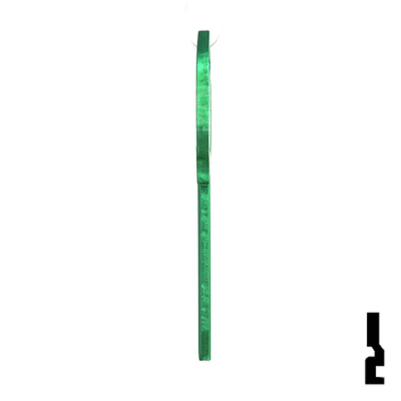 Uncut Aluminum Key Blank | Kwikset KW1 | Green - Image 19