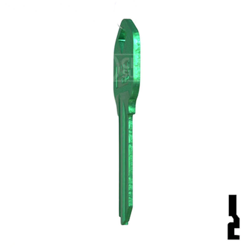 Uncut Aluminum Key Blank | Kwikset KW1 | Green - Image 20
