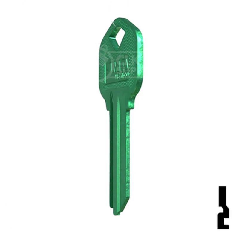 Uncut Aluminum Key Blank | Kwikset KW1 | Green - Image 21