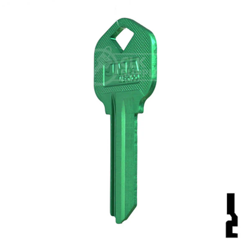 Uncut Aluminum Key Blank | Kwikset KW1 | Green - Image 22