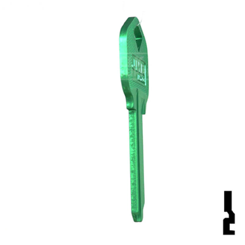 Uncut Aluminum Key Blank | Kwikset KW1 | Green - Image 6