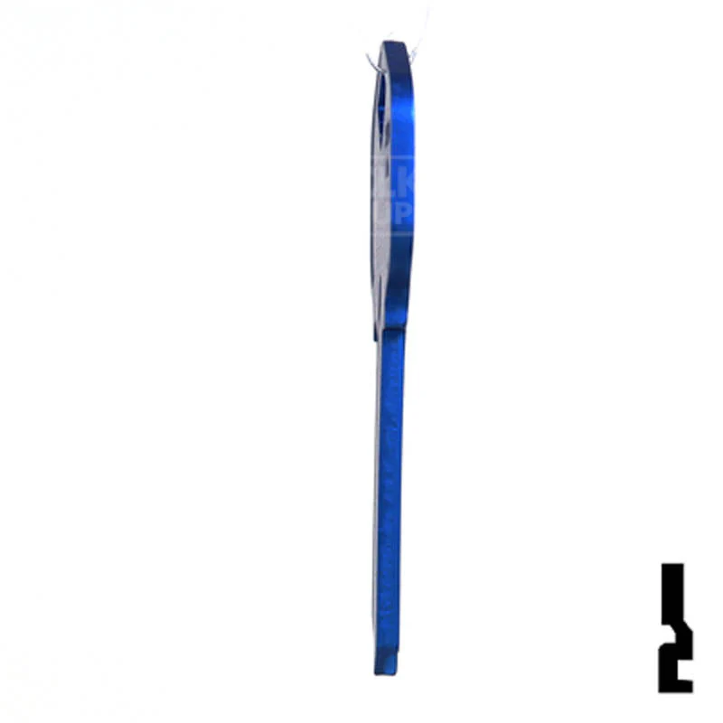 Uncut Aluminum Key Blank | Kwikset KW1 | Navy Blue - Image 7