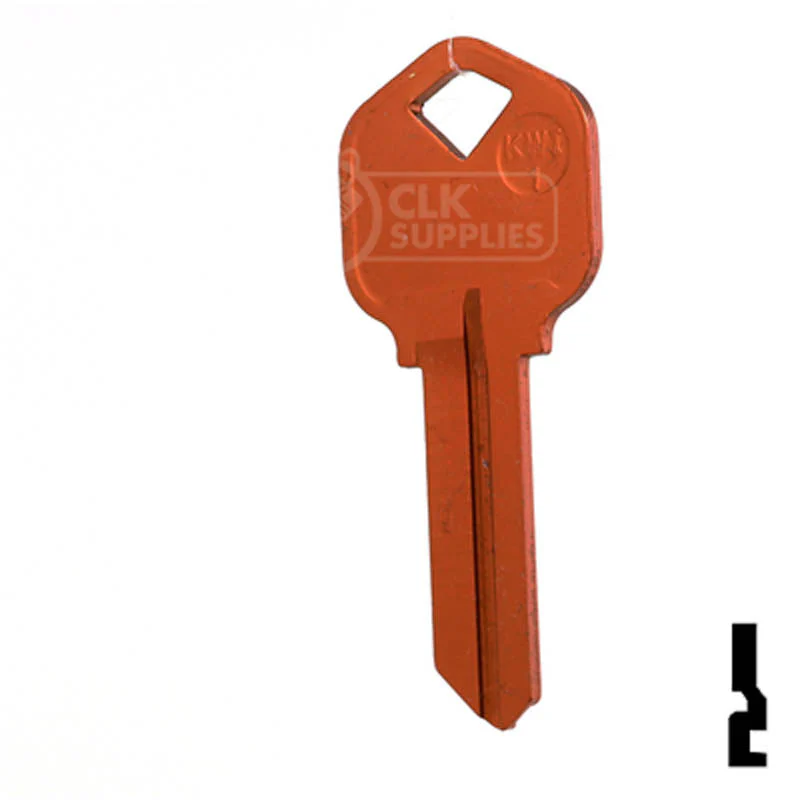 Uncut Aluminum Key Blank | Kwikset KW1 | Orange - Image 11