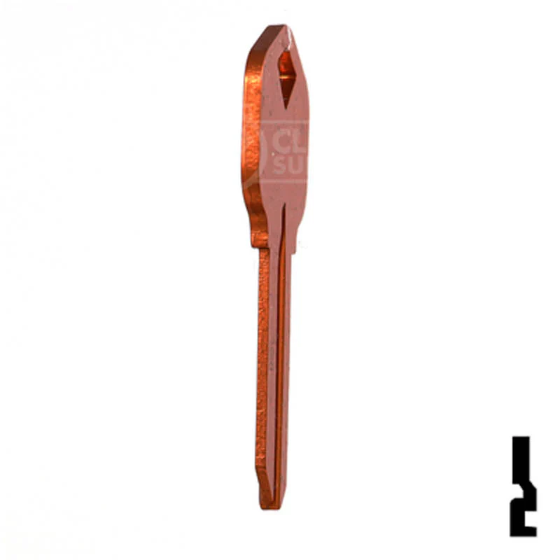 Uncut Aluminum Key Blank | Kwikset KW1 | Orange - Image 18