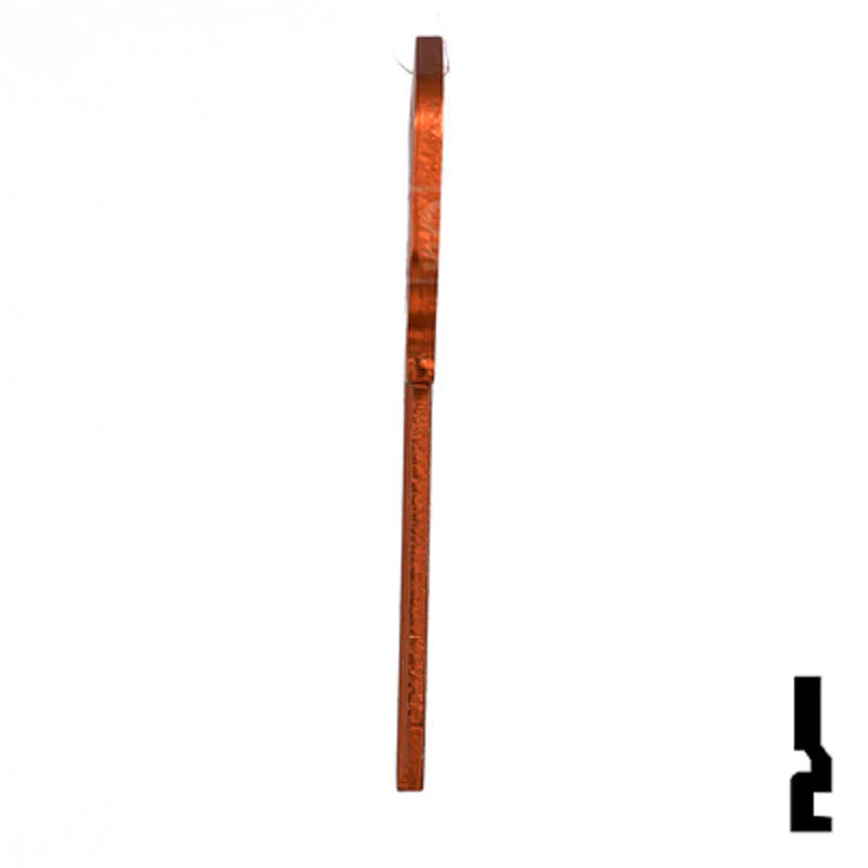 Uncut Aluminum Key Blank | Kwikset KW1 | Orange - Image 19