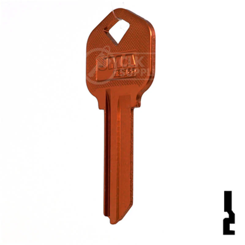 Uncut Aluminum Key Blank | Kwikset KW1 | Orange - Image 22