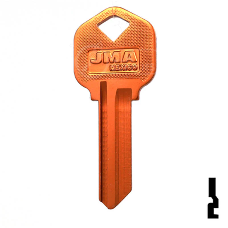 Uncut Aluminum Key Blank | Kwikset KW1 | Orange - Image 24