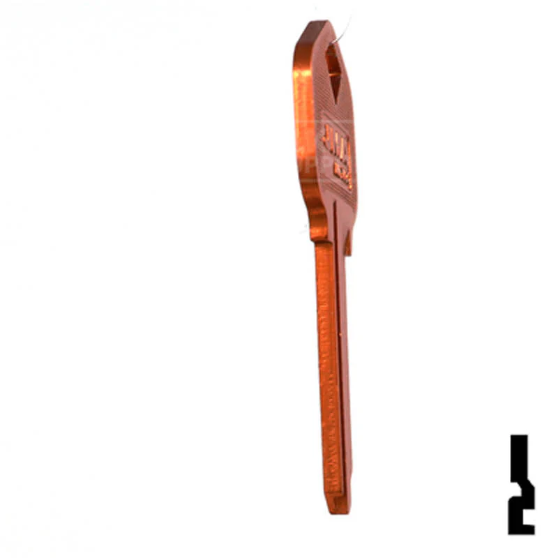 Uncut Aluminum Key Blank | Kwikset KW1 | Orange - Image 6