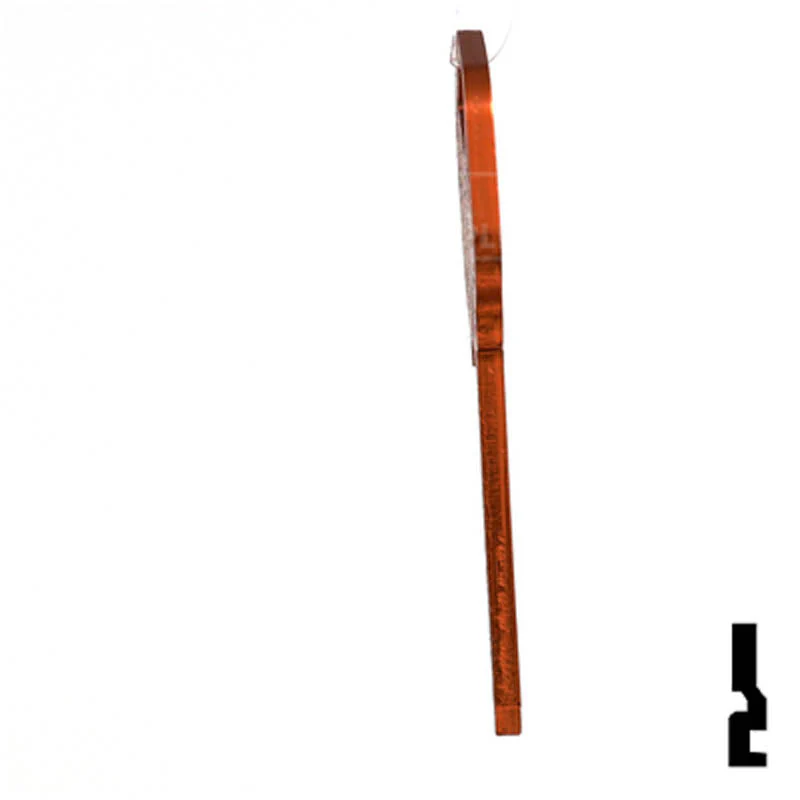 Uncut Aluminum Key Blank | Kwikset KW1 | Orange - Image 7