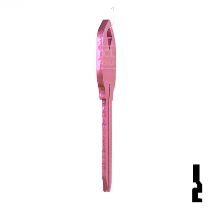 Uncut Aluminum Key Blank | Kwikset KW1 | Pink - Image 18