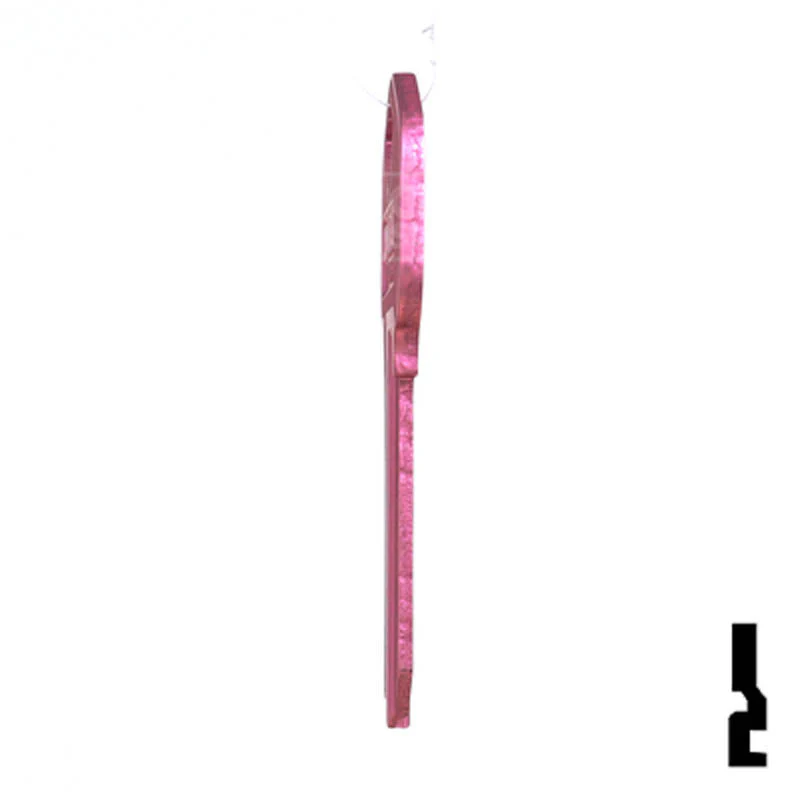 Uncut Aluminum Key Blank | Kwikset KW1 | Pink - Image 19