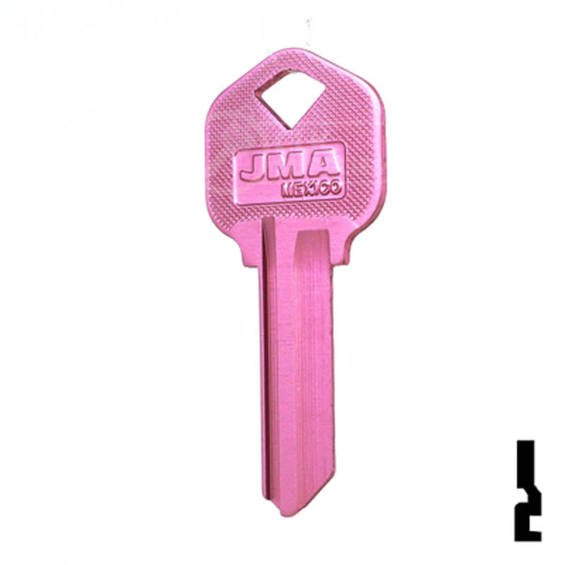 Uncut Aluminum Key Blank | Kwikset KW1 | Pink - Image 23