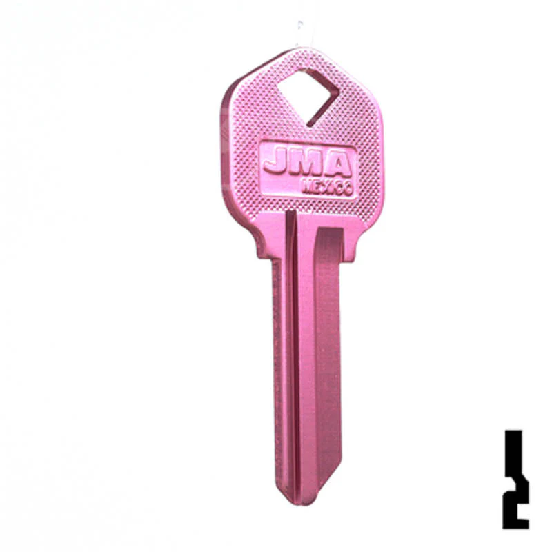 Uncut Aluminum Key Blank | Kwikset KW1 | Pink - Image 3