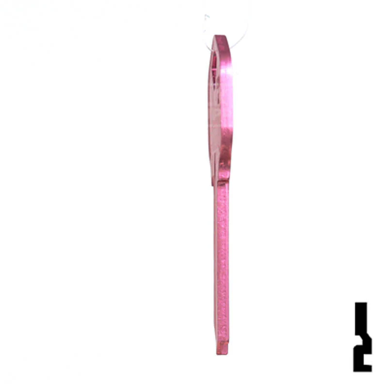 Uncut Aluminum Key Blank | Kwikset KW1 | Pink - Image 7