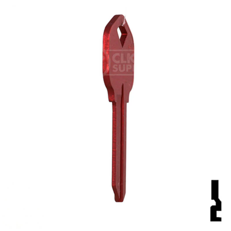 Uncut Aluminum Key Blank | Kwikset KW1 | Red - Image 18