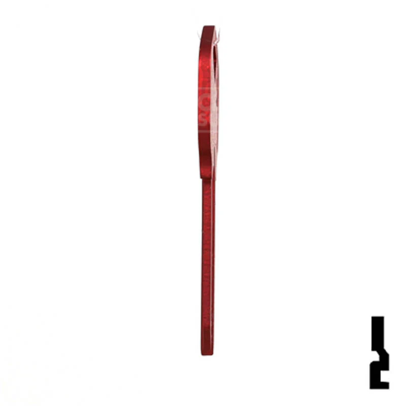 Uncut Aluminum Key Blank | Kwikset KW1 | Red - Image 19